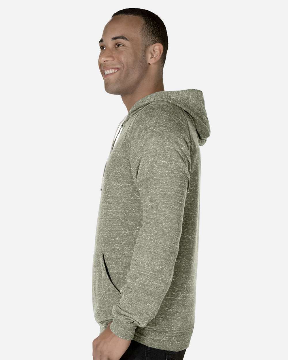 JERZEES-90MR-Snow Heather French Terry Raglan Hooded Sweatshirt - Image 26