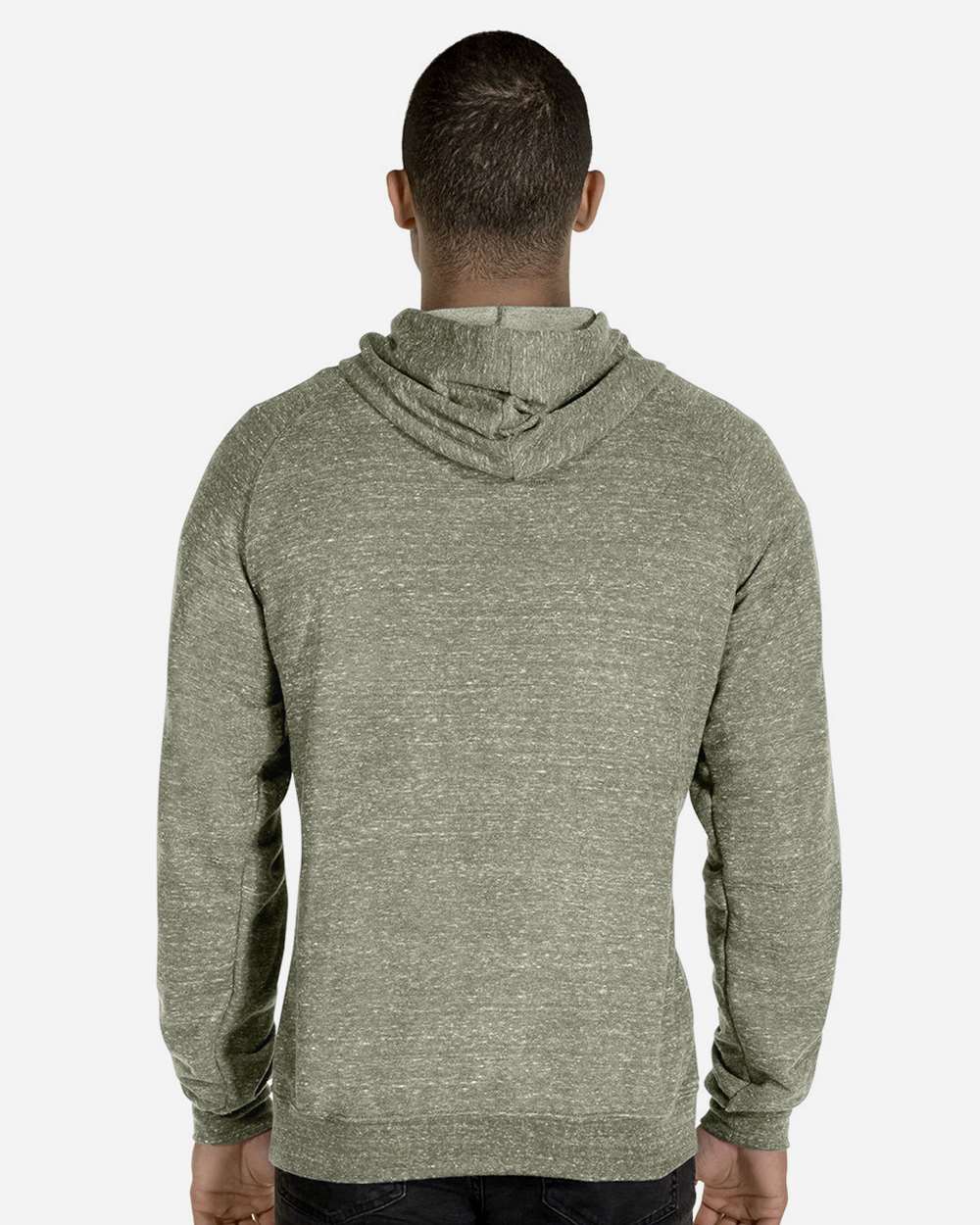 JERZEES-90MR-Snow Heather French Terry Raglan Hooded Sweatshirt - Image 27