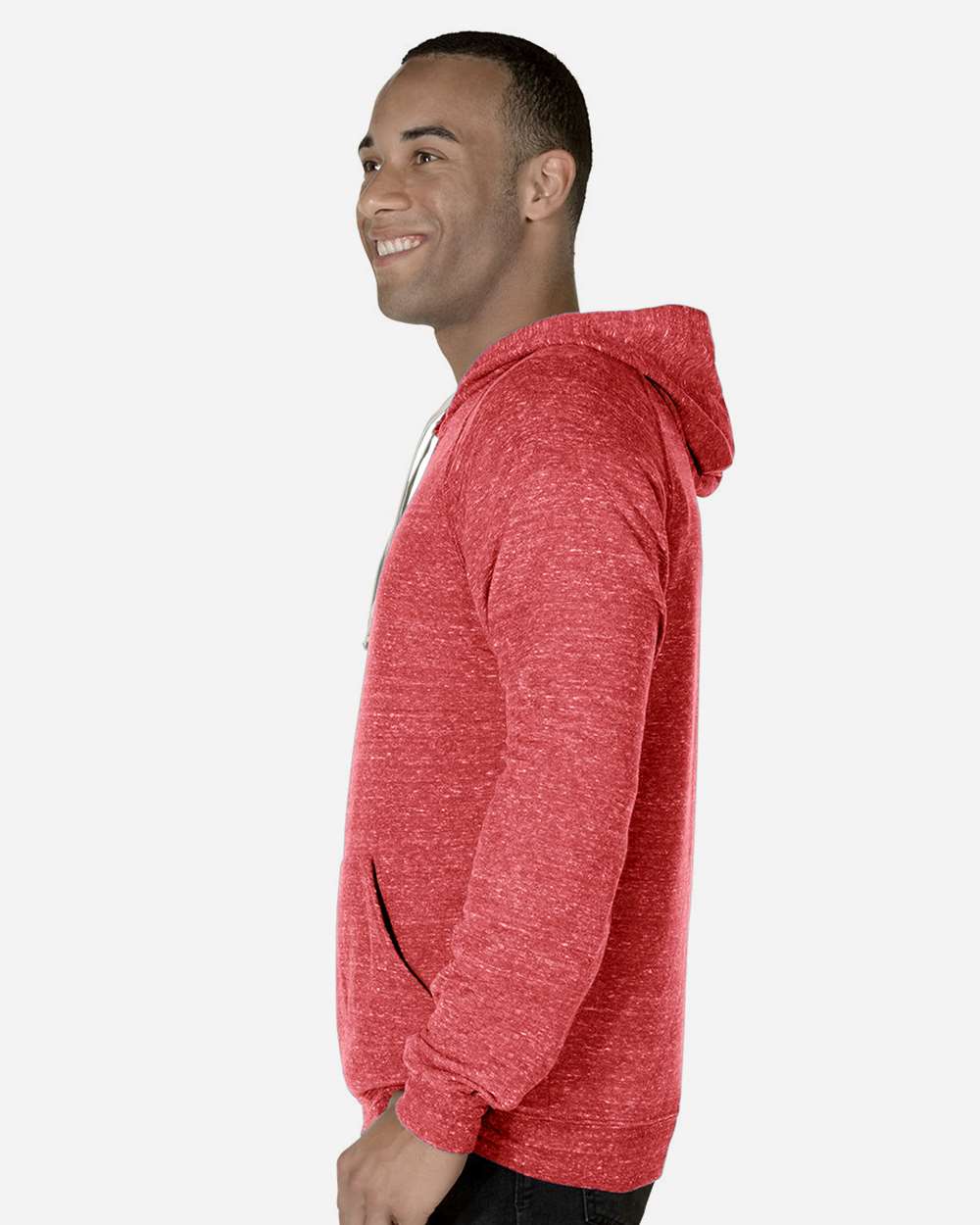 JERZEES-90MR-Snow Heather French Terry Raglan Hooded Sweatshirt - Image 38