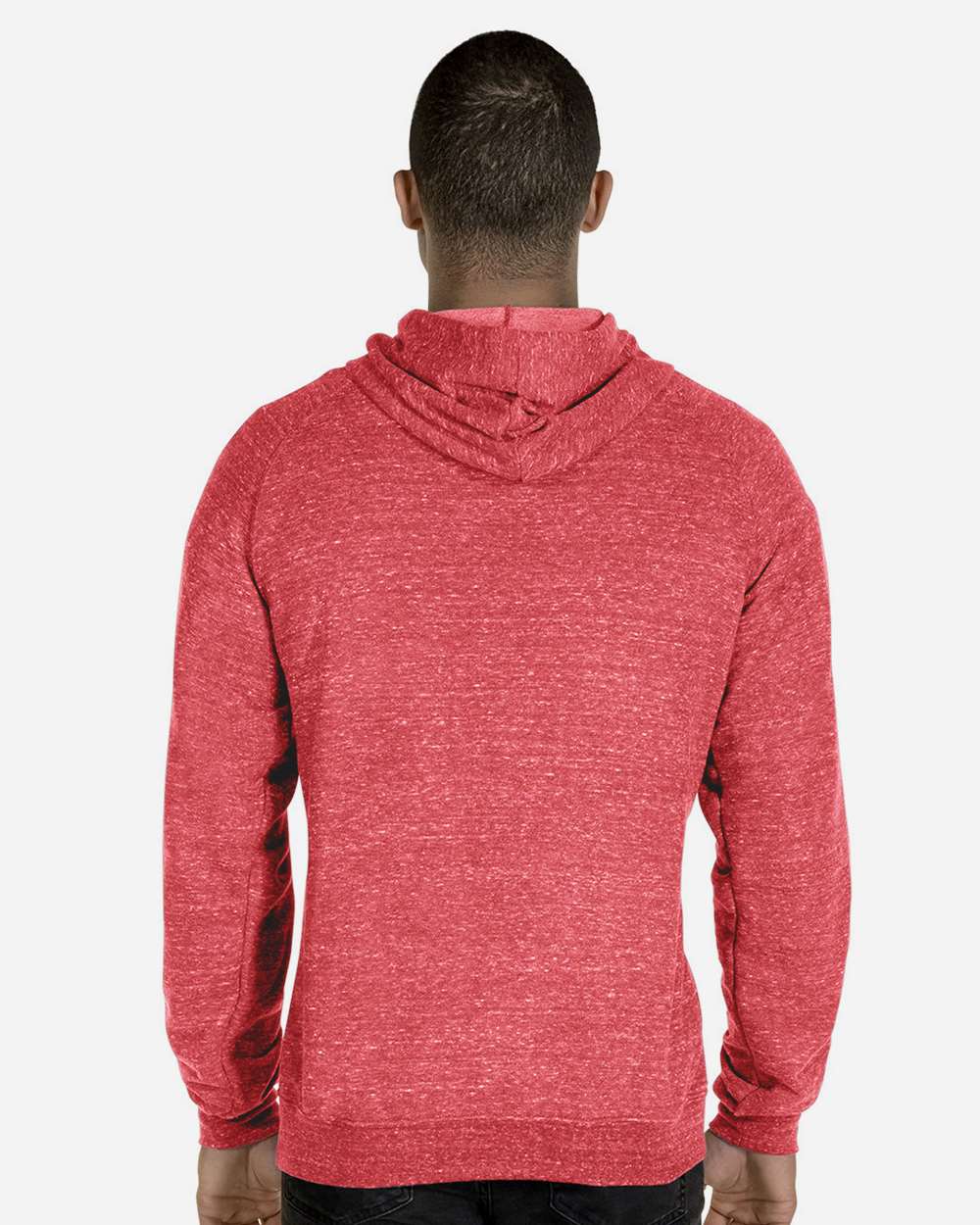 JERZEES-90MR-Snow Heather French Terry Raglan Hooded Sweatshirt - Image 39