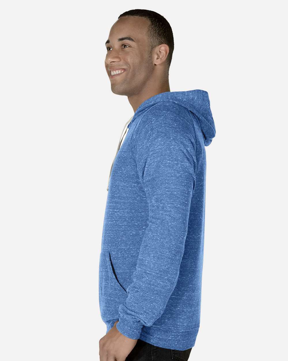 JERZEES-90MR-Snow Heather French Terry Raglan Hooded Sweatshirt - Image 44