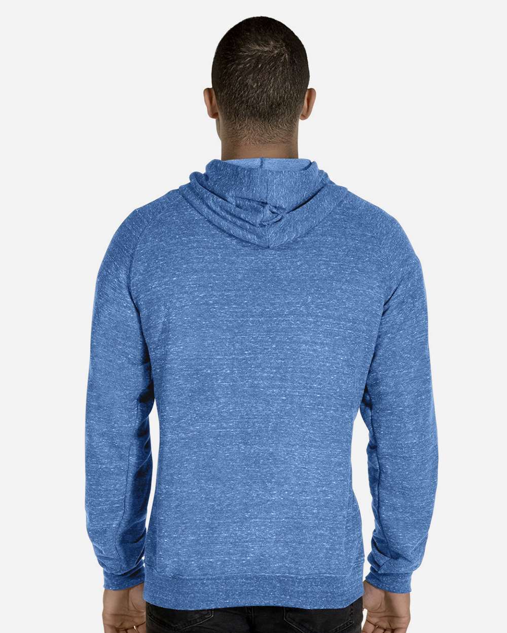 JERZEES-90MR-Snow Heather French Terry Raglan Hooded Sweatshirt - Image 45
