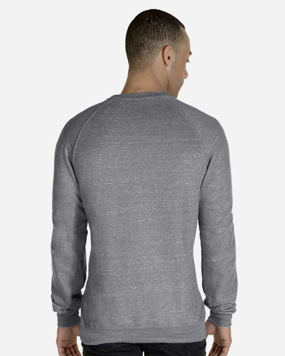 JERZEES-91MR-Snow Heather French Terry Crewneck Sweatshirt - Image 13