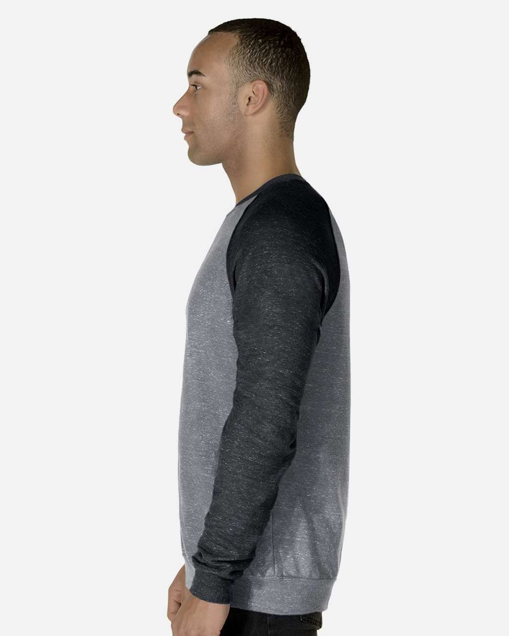 JERZEES-91MR-Snow Heather French Terry Crewneck Sweatshirt - Image 18