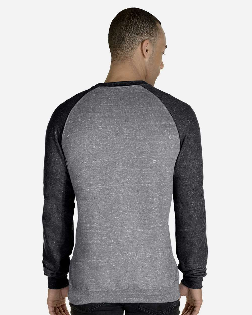 JERZEES-91MR-Snow Heather French Terry Crewneck Sweatshirt - Image 19