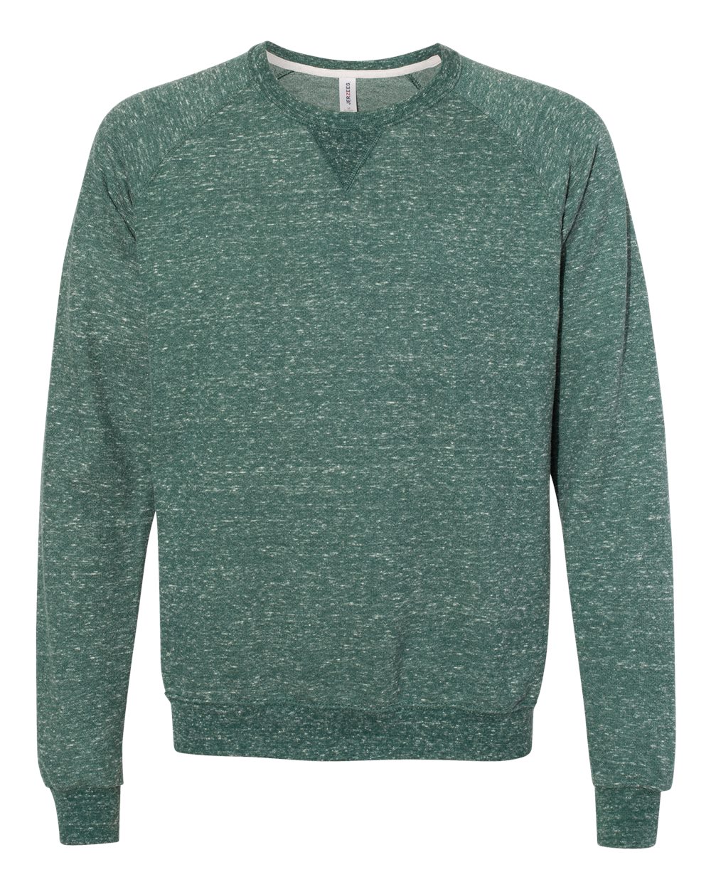 JERZEES-91MR-Snow Heather French Terry Crewneck Sweatshirt - Image 20
