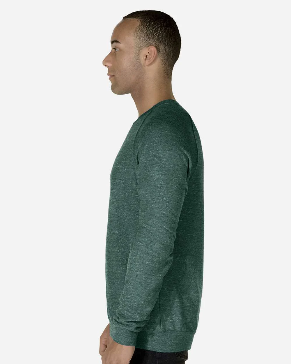 JERZEES-91MR-Snow Heather French Terry Crewneck Sweatshirt - Image 24