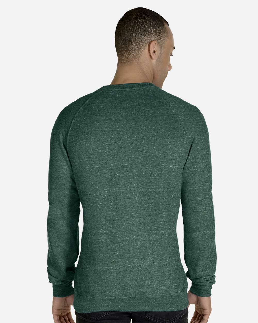 JERZEES-91MR-Snow Heather French Terry Crewneck Sweatshirt - Image 25