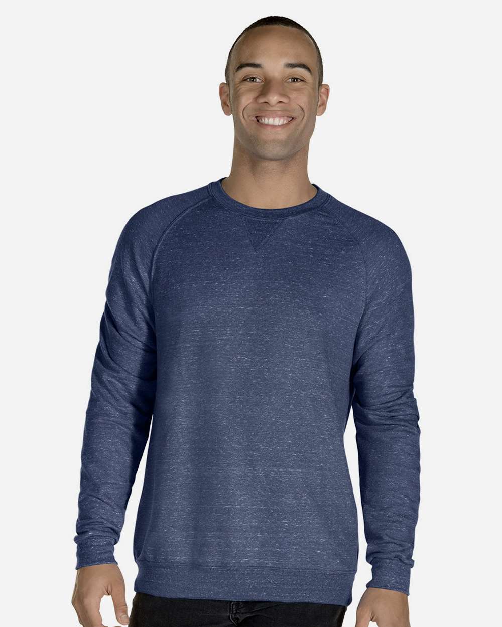 JERZEES-91MR-Snow Heather French Terry Crewneck Sweatshirt - Image 29
