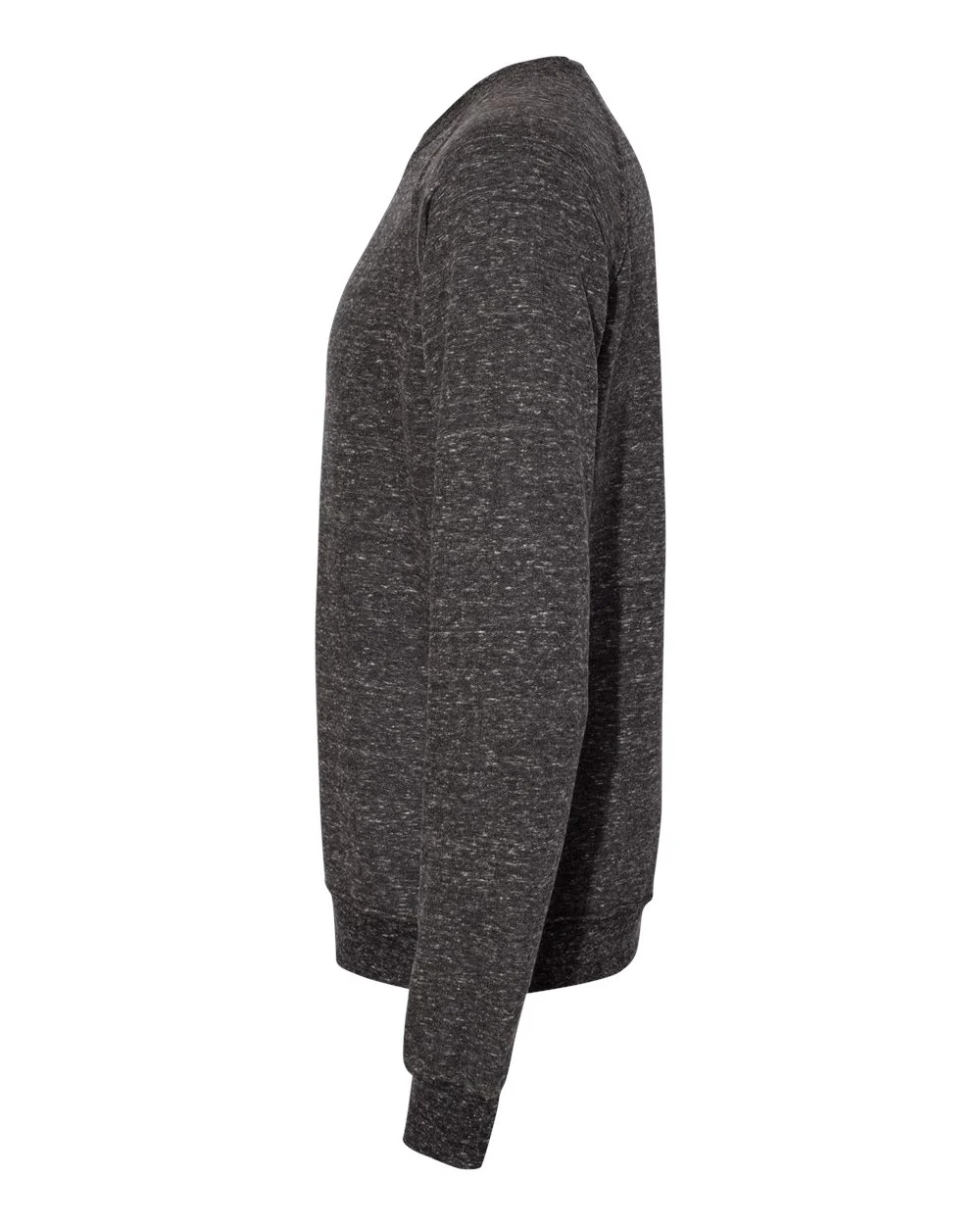 JERZEES-91MR-Snow Heather French Terry Crewneck Sweatshirt - Image 3