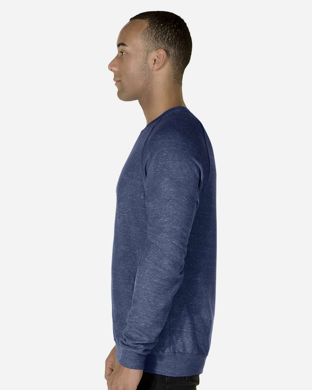 JERZEES-91MR-Snow Heather French Terry Crewneck Sweatshirt - Image 30