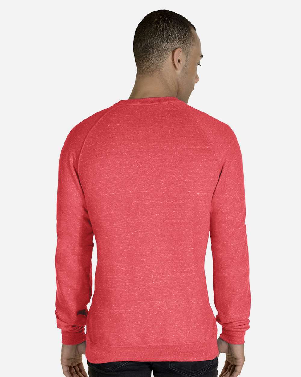 JERZEES-91MR-Snow Heather French Terry Crewneck Sweatshirt - Image 37
