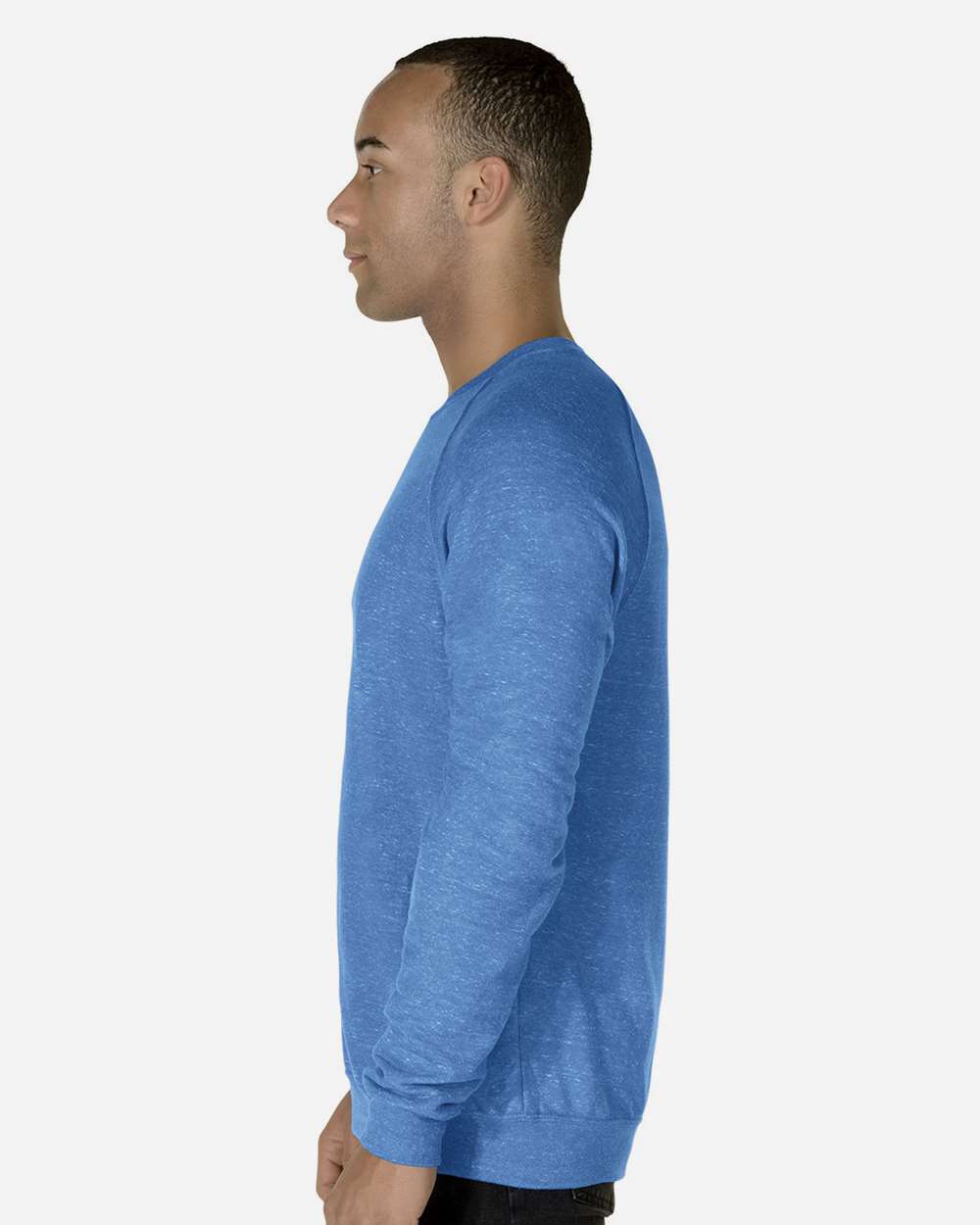 JERZEES-91MR-Snow Heather French Terry Crewneck Sweatshirt - Image 42