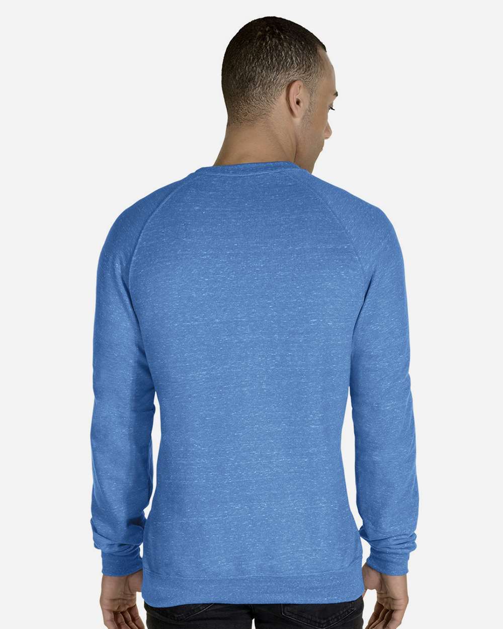 JERZEES-91MR-Snow Heather French Terry Crewneck Sweatshirt - Image 43