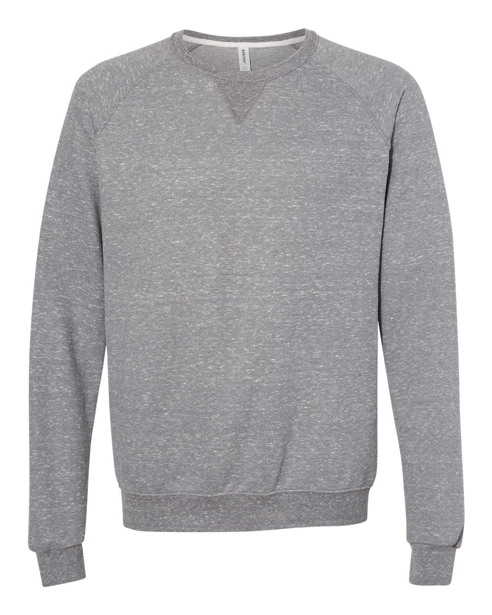 JERZEES-91MR-Snow Heather French Terry Crewneck Sweatshirt - Image 8