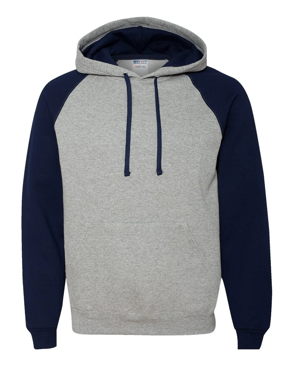 JERZEES-96CR-Nublend® Colorblocked Raglan Hooded Sweatshirt - Image 5
