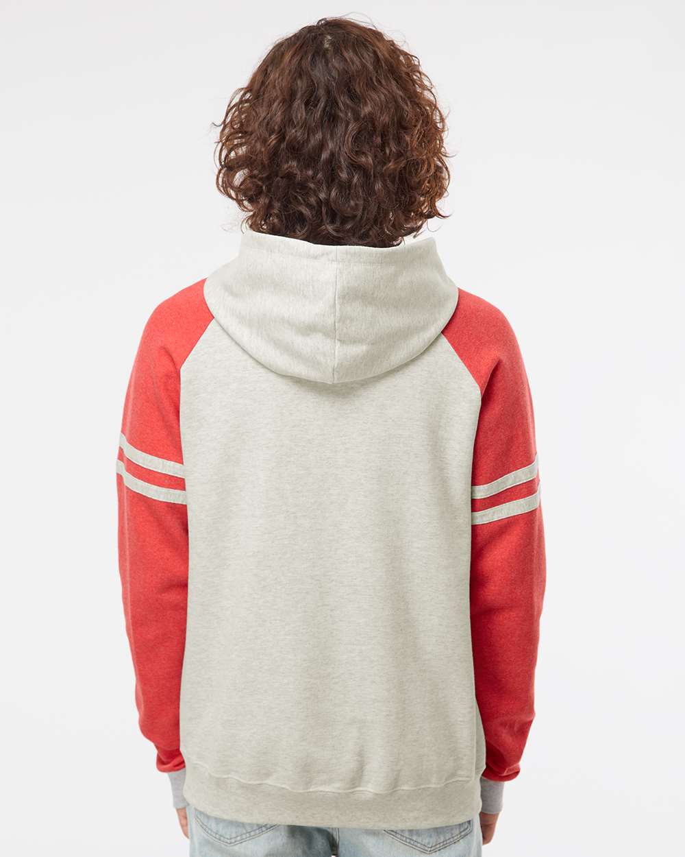 JERZEES-97CR-Nublend® Varsity Colorblocked Raglan Hooded Sweatshirt - Image 13