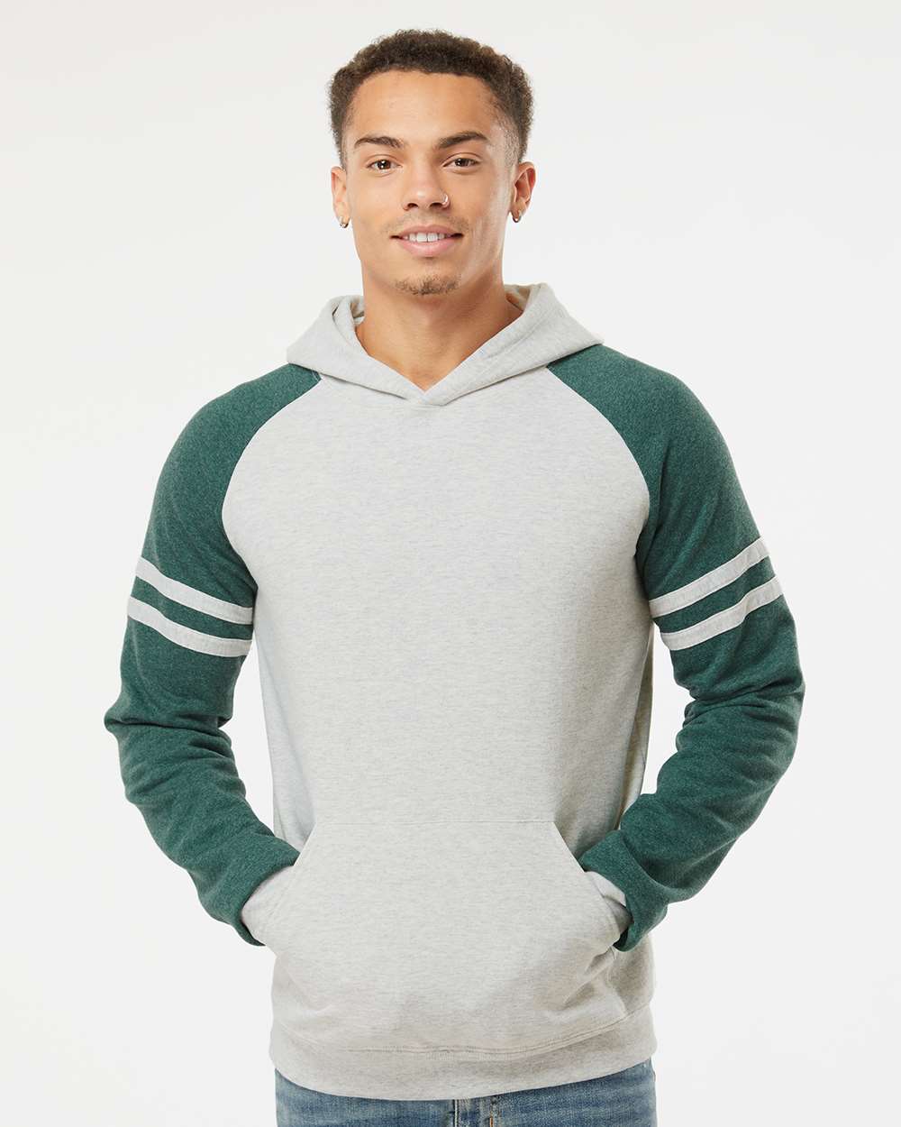 JERZEES-97CR-Nublend® Varsity Colorblocked Raglan Hooded Sweatshirt - Image 17