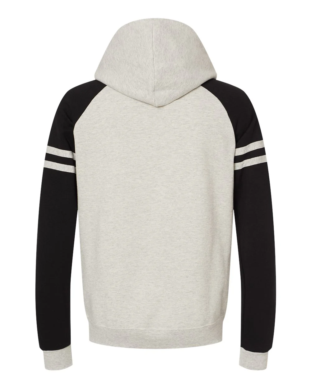 JERZEES-97CR-Nublend® Varsity Colorblocked Raglan Hooded Sweatshirt - Image 2