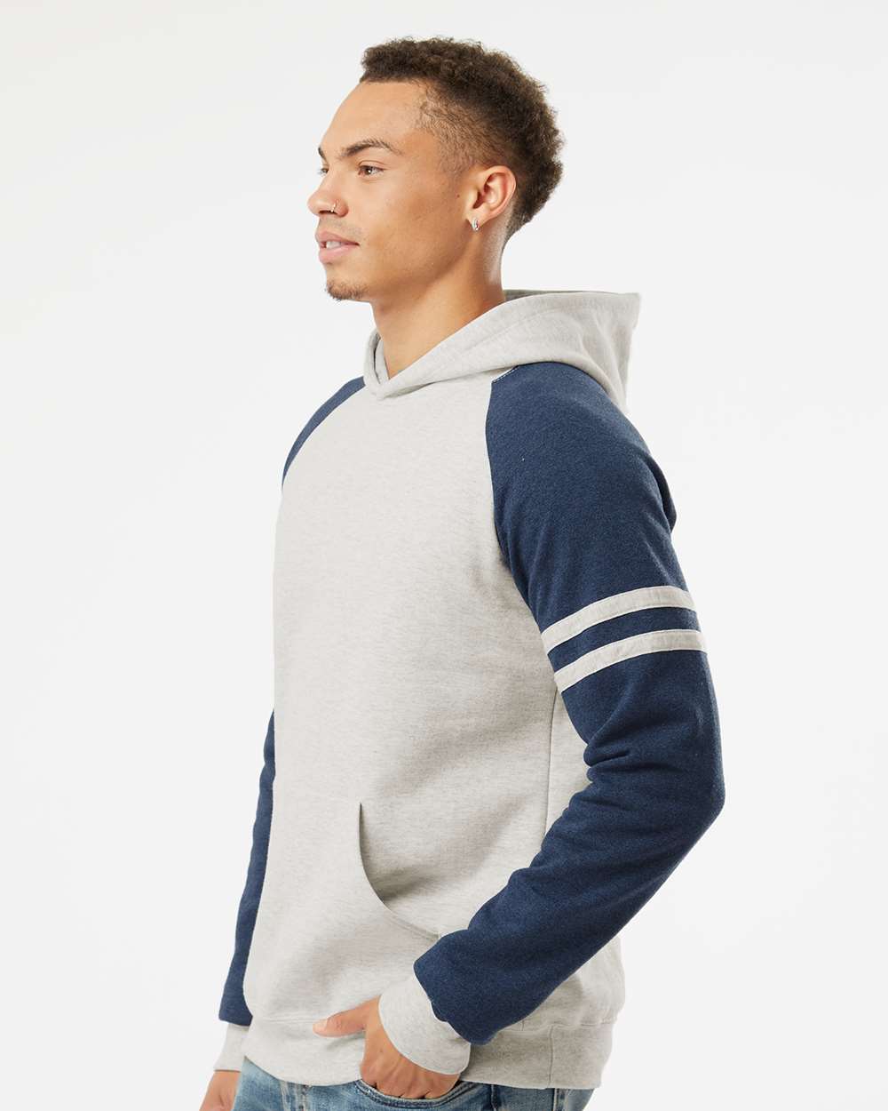 JERZEES-97CR-Nublend® Varsity Colorblocked Raglan Hooded Sweatshirt - Image 24