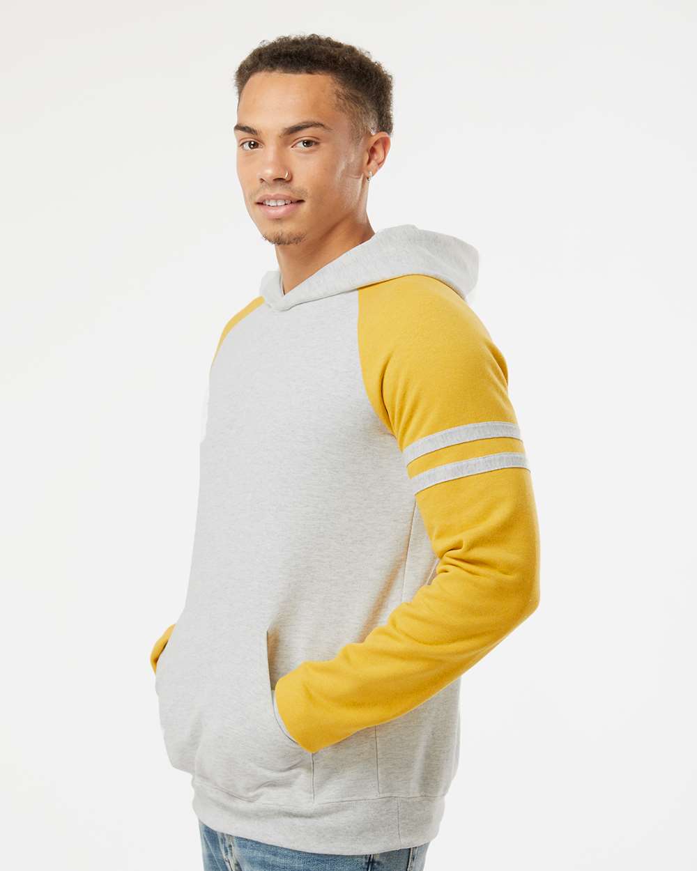 JERZEES-97CR-Nublend® Varsity Colorblocked Raglan Hooded Sweatshirt - Image 30