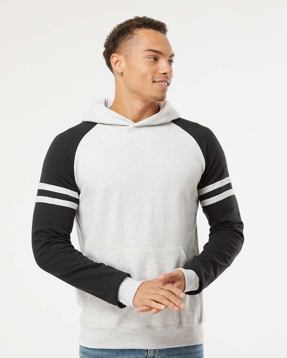 JERZEES-97CR-Nublend® Varsity Colorblocked Raglan Hooded Sweatshirt - Image 4