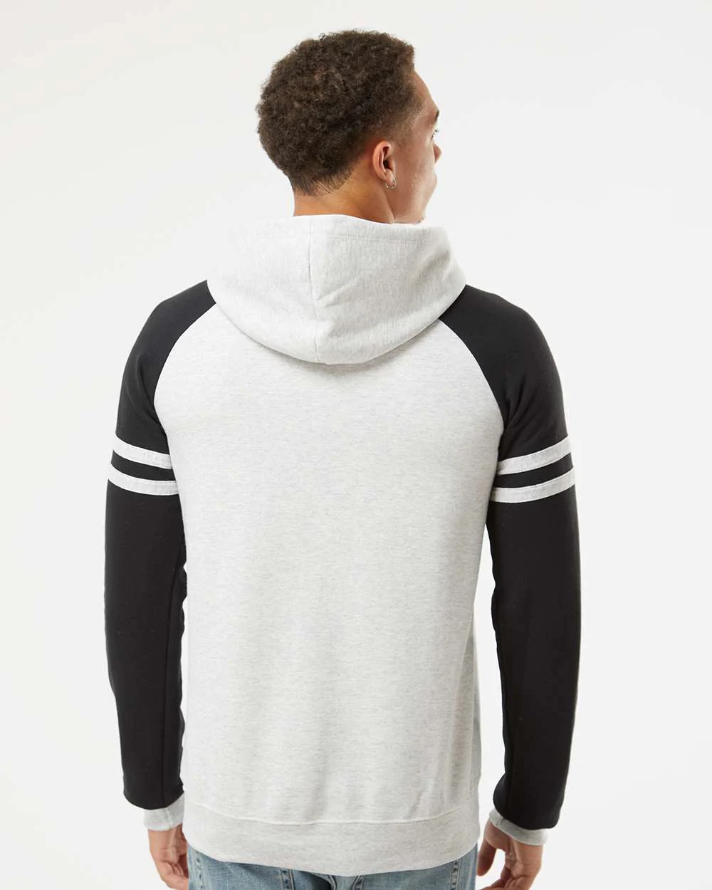 JERZEES-97CR-Nublend® Varsity Colorblocked Raglan Hooded Sweatshirt - Image 6