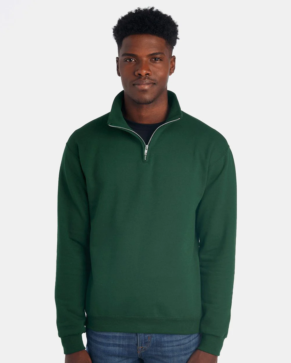JERZEES-995MR-Nublend® Cadet Collar Quarter-Zip Sweatshirt - Image 4
