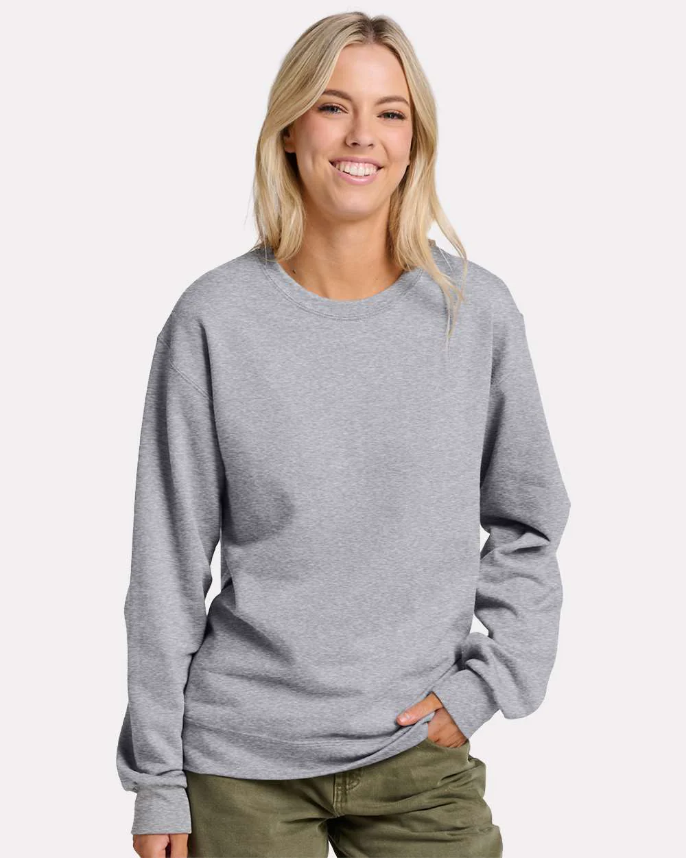 JERZEES-IC48MR-Ultimate CVC Crewneck Sweatshirt - Image 4