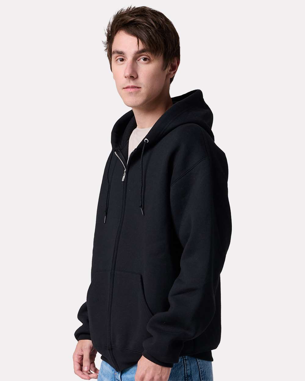 JERZEES-Z12MR-Rugged Full-Zip Hooded Sweatshirt - Image 6