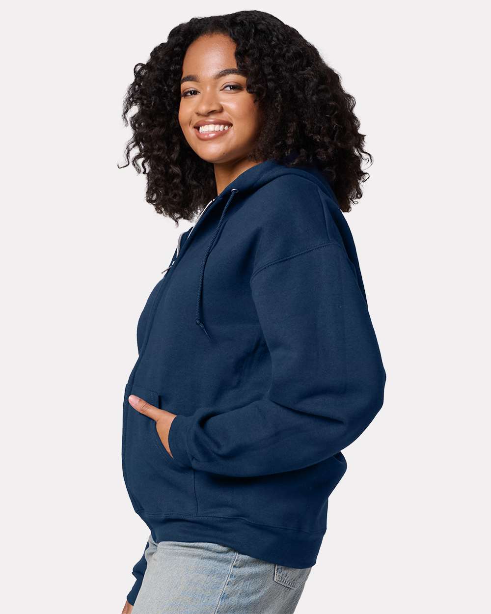 JERZEES-Z12MR-Rugged Full-Zip Hooded Sweatshirt - Image 9