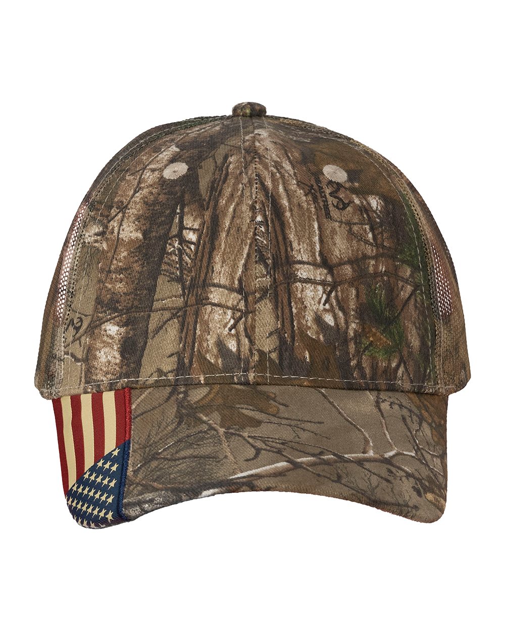 Kati-LC350M-Camo Woven USA Flag Mesh Cap - Image 4