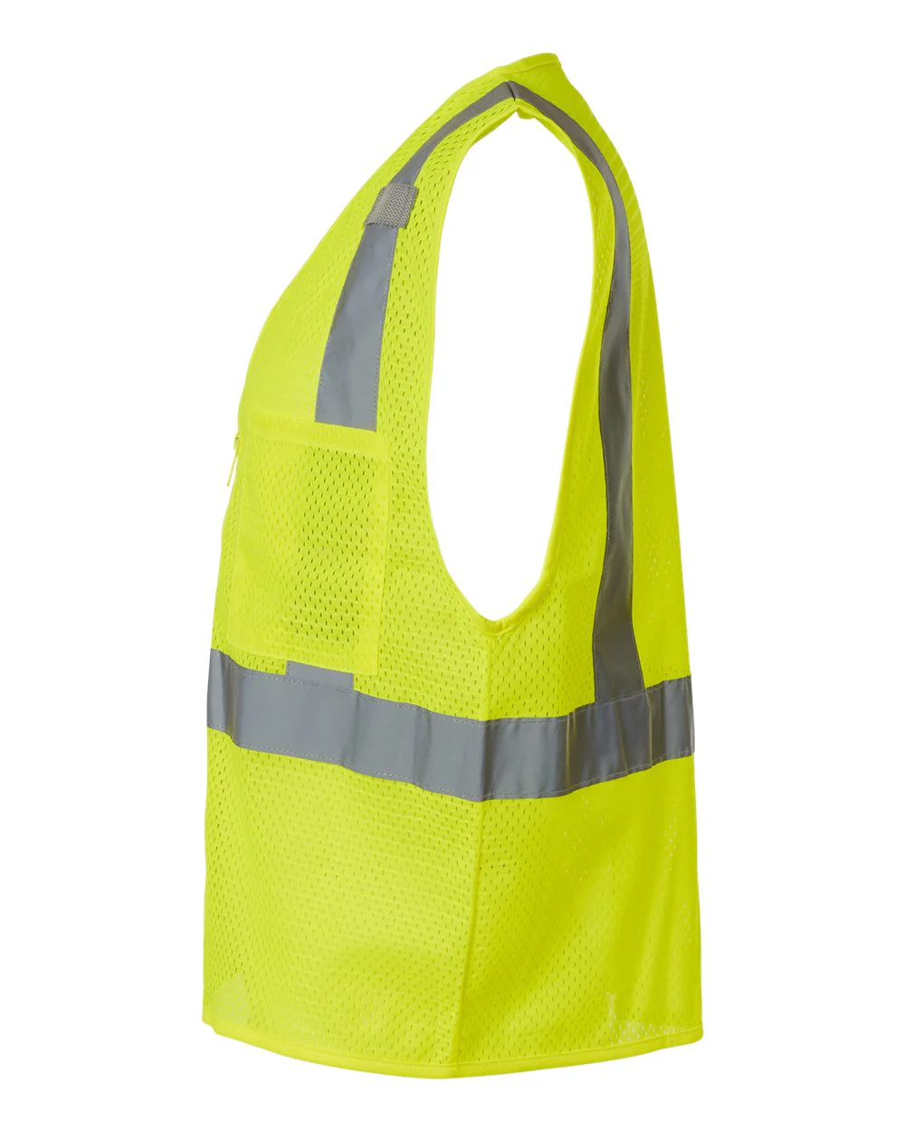 Kishigo-1089-1090-Single Pocket Zipper Mesh Vest - Image 3