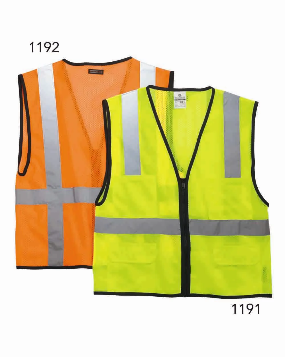 Kishigo-1191-1192-Economy Mesh 6-Pocket Vest - Image 4