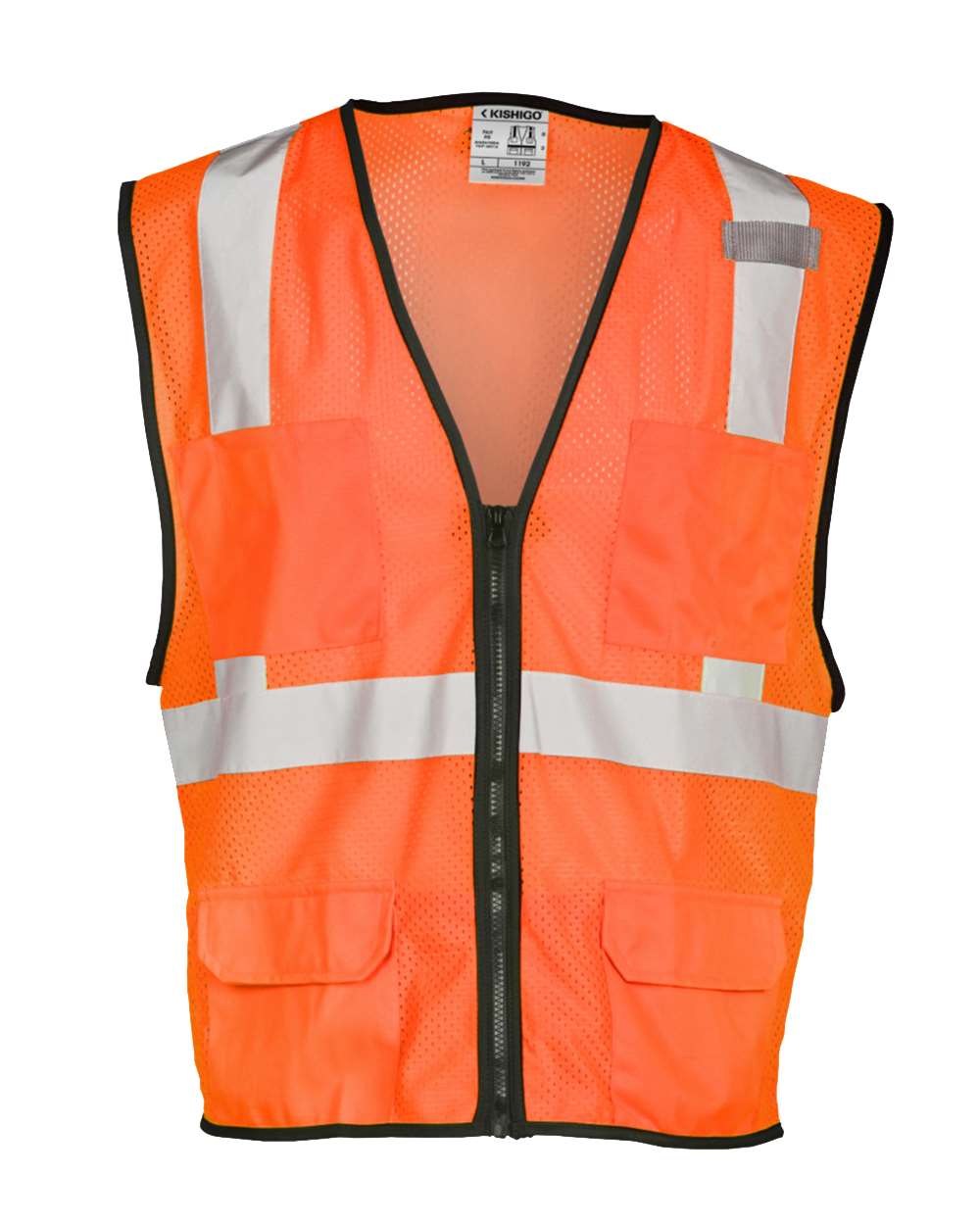 Kishigo-1191-1192-Economy Mesh 6-Pocket Vest - Image 5