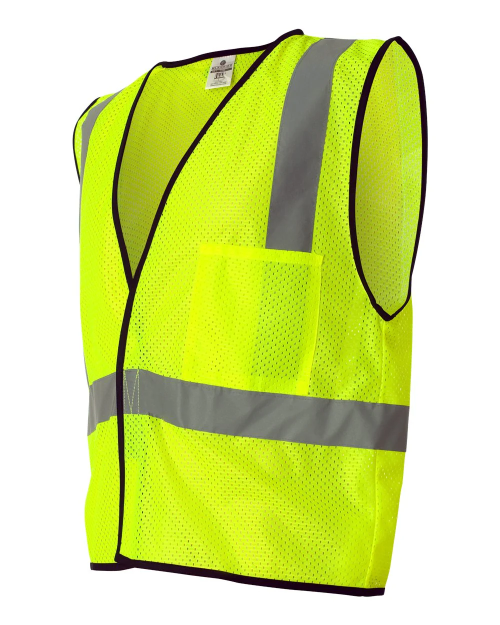 Kishigo-1193-1194-Economy Single Pocket Hook-and-Loop Mesh Vest - Image 3