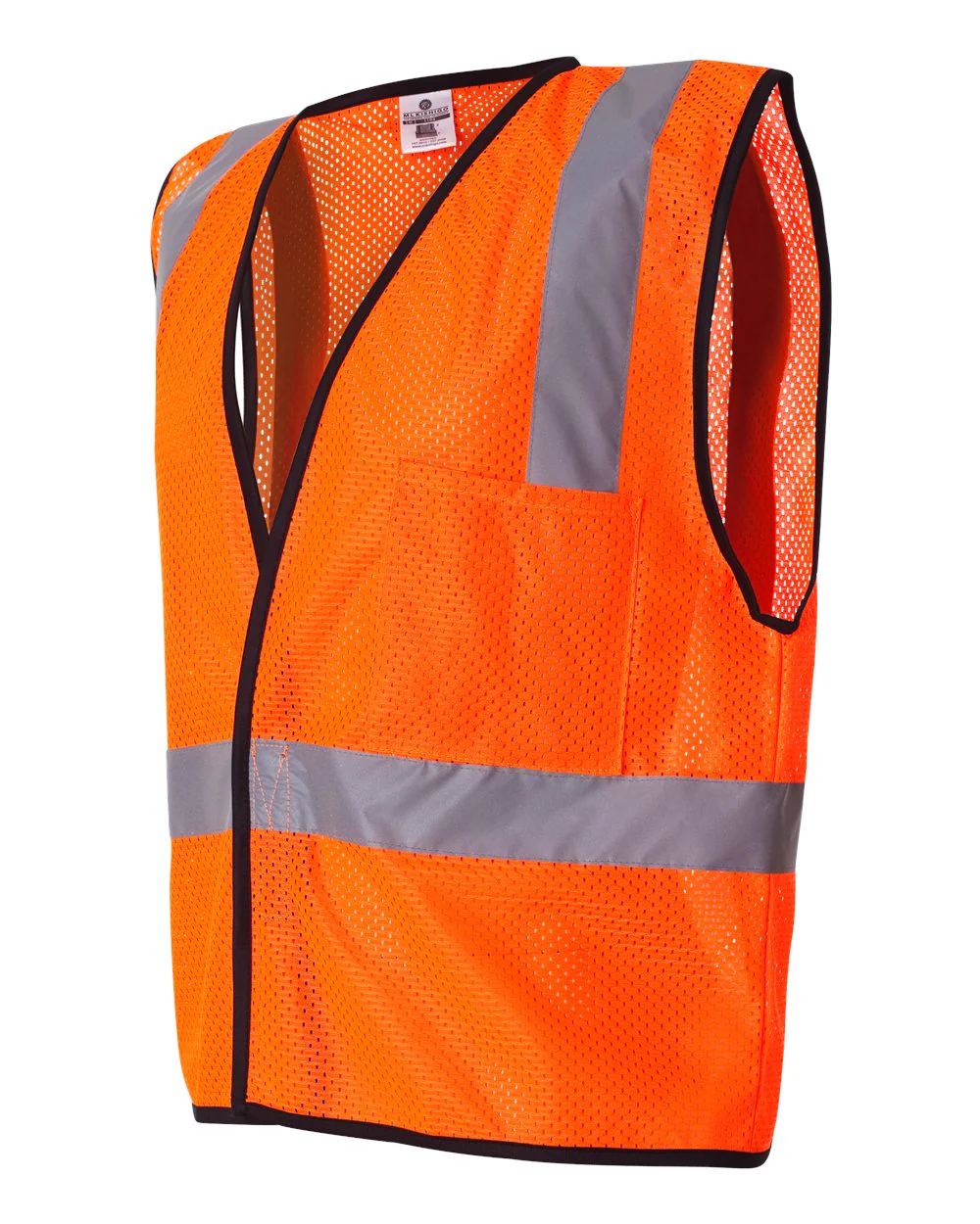 Kishigo-1193-1194-Economy Single Pocket Hook-and-Loop Mesh Vest - Image 7