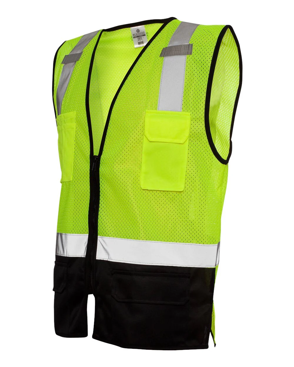 Kishigo-1509-Black Bottom Mesh Class 2 Vest - Image 3