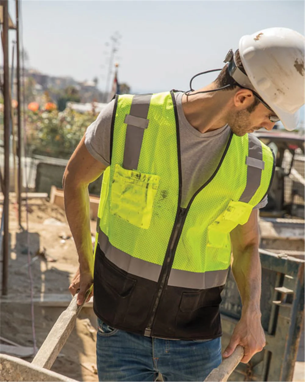 Kishigo-1509-Black Bottom Mesh Class 2 Vest - Image 4
