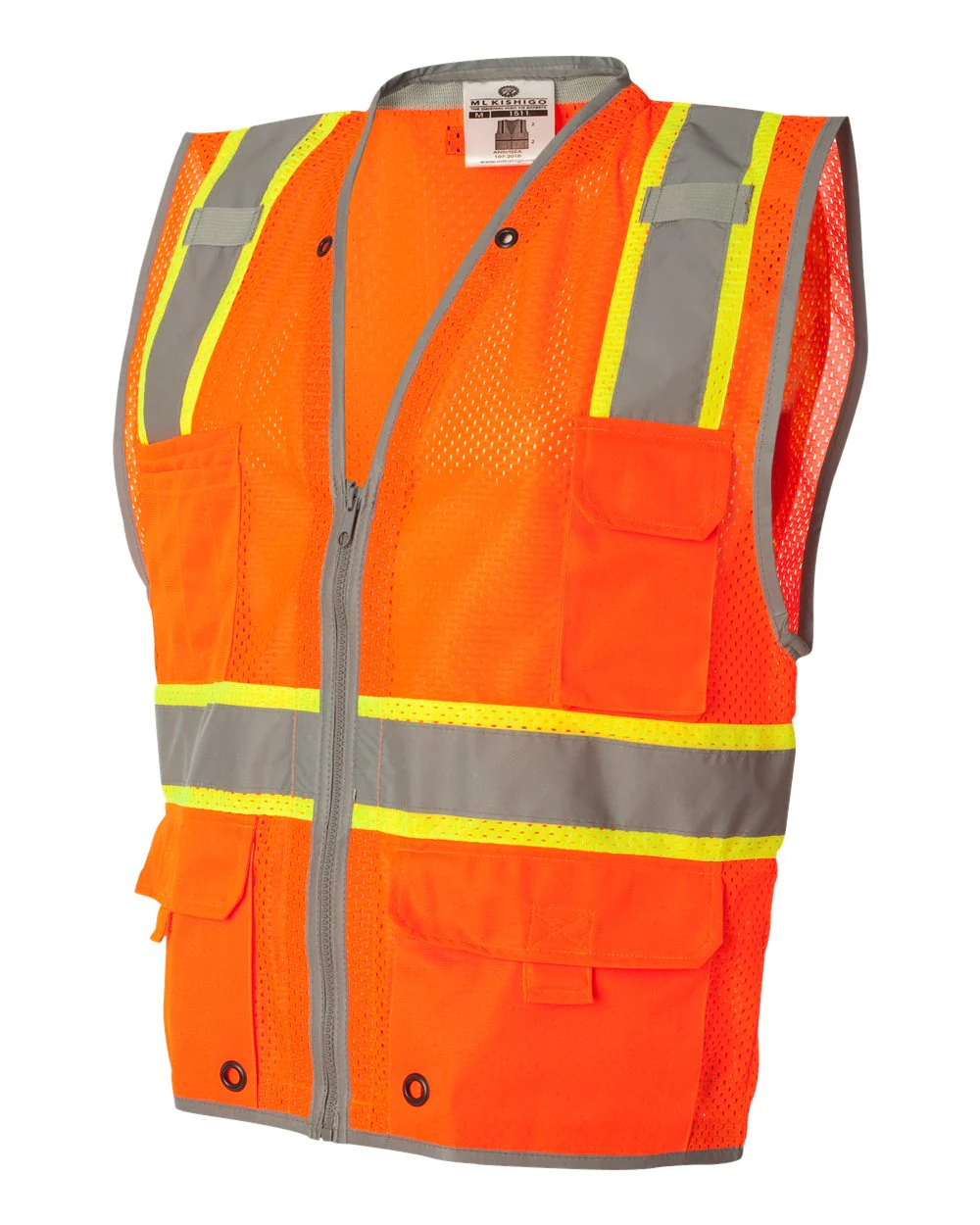 Kishigo-1510-1511-Premium Brilliant Series® Heavy-Duty Class 2 Vest - Image 10