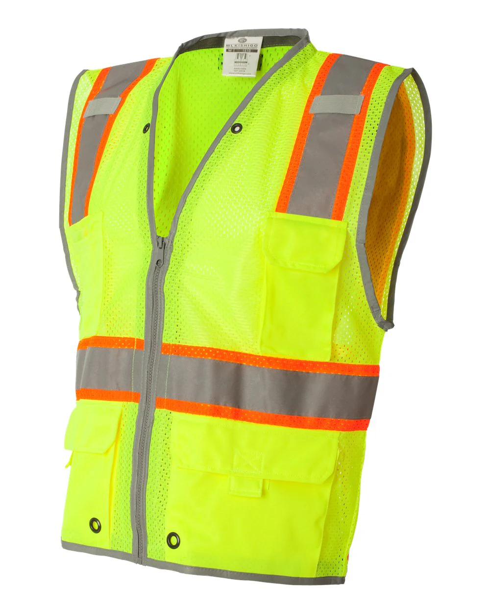 Kishigo-1510-1511-Premium Brilliant Series® Heavy-Duty Class 2 Vest - Image 7