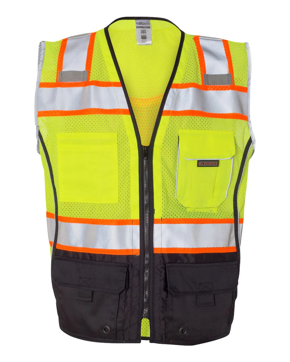 Kishigo-1515-1516-Premium Black Series® Black Bottom Class 2 Vest - Image 5
