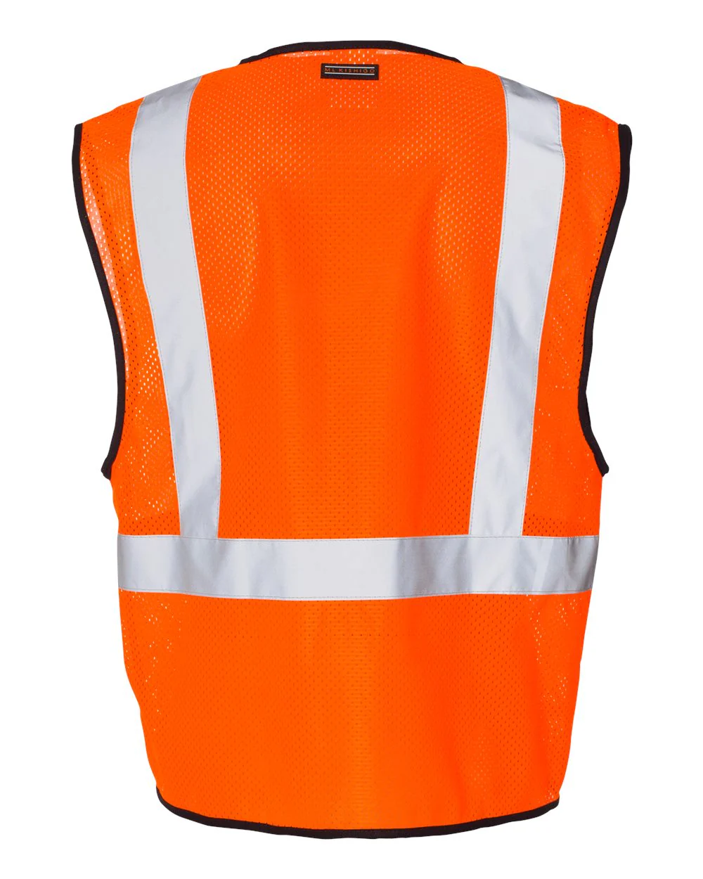Kishigo-1519-1520-Single Pocket Zipper Mesh Class 2 Vest - Image 6