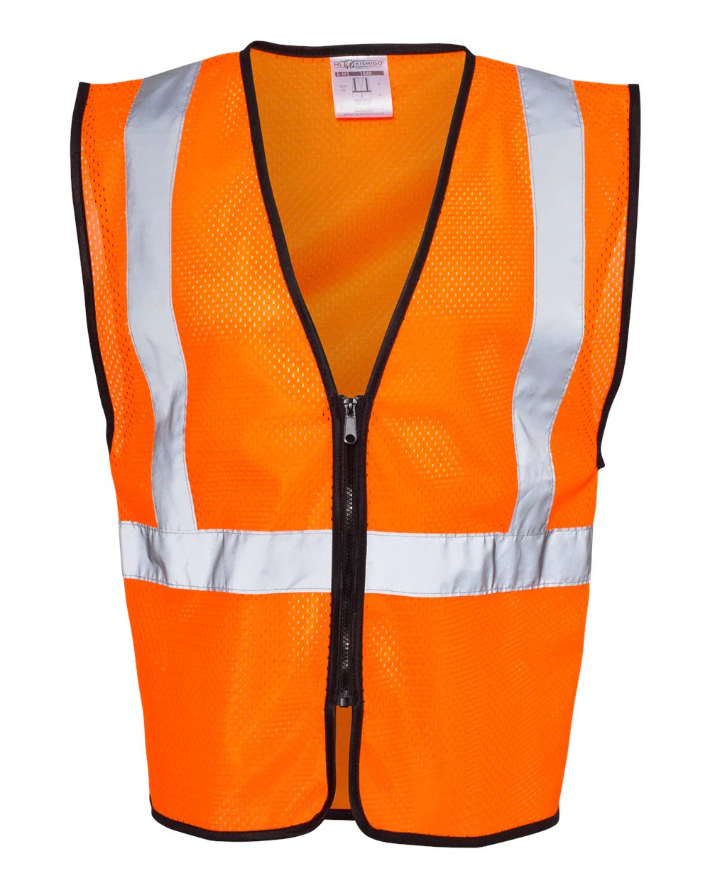 Kishigo-1547-1548-Zippered Mesh Economy Class 2 Vest - Image 5