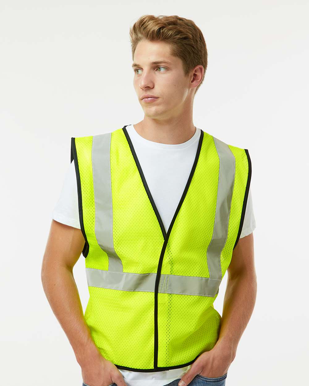 Kishigo-1571-1572-Hook-and-Loop Mesh Vest - Image 4