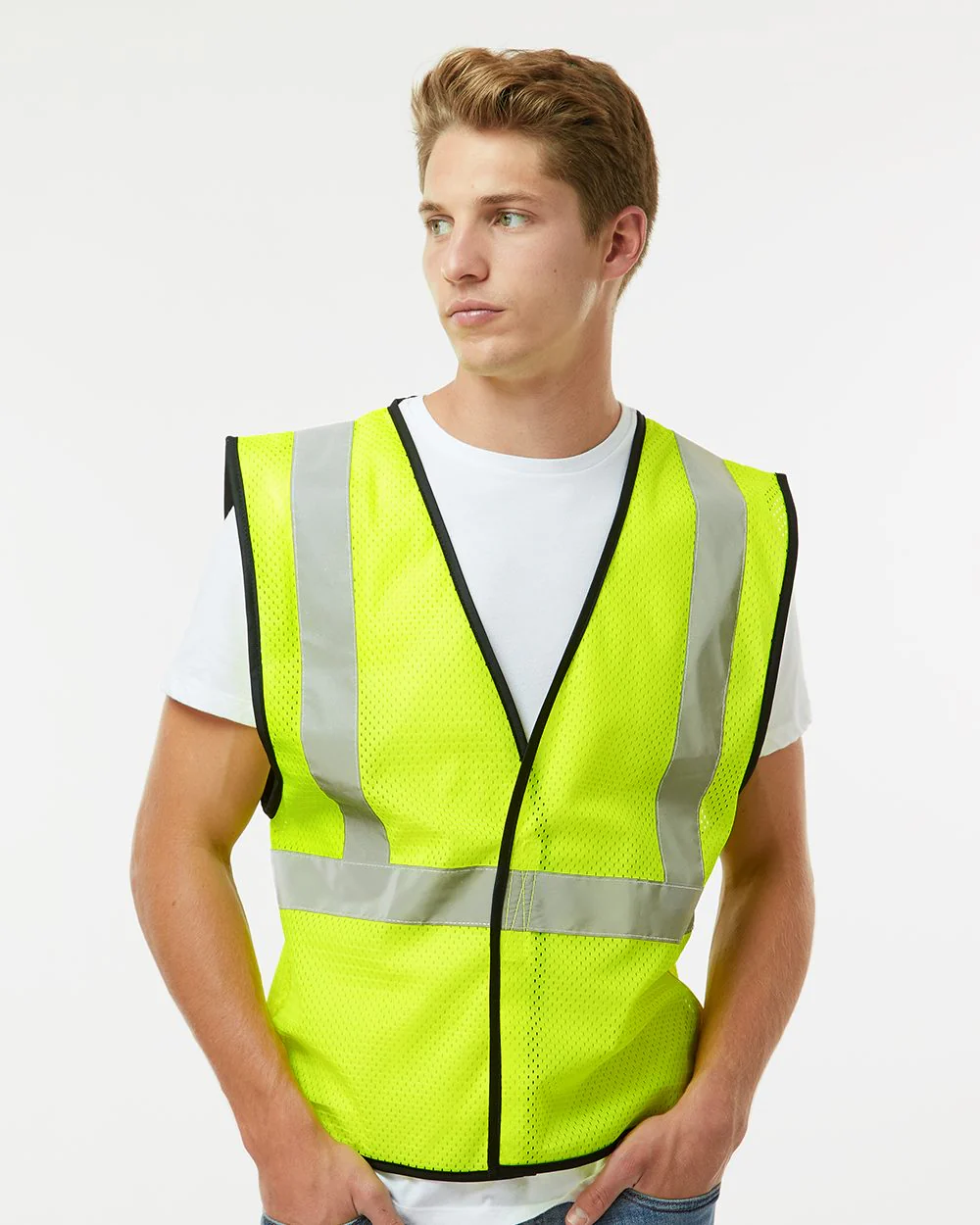 Kishigo-1571-1572-Hook-and-Loop Mesh Vest - Image 7