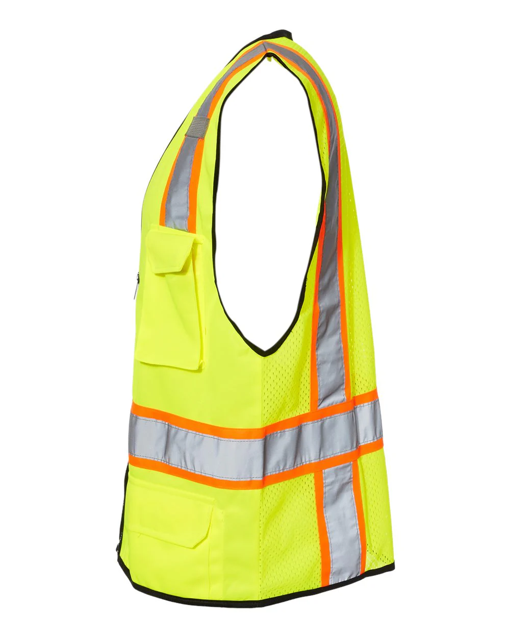 Kishigo-1580-1581-6 Pocket Contrast Class 2 Vest - Image 3