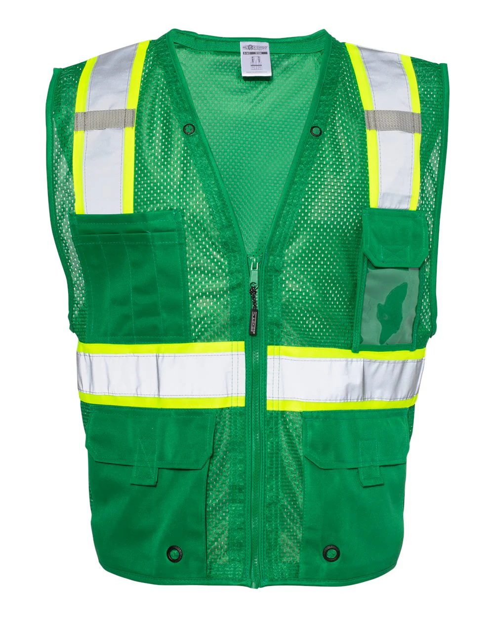 Kishigo-B100-111-EV Series® Enhanced Visibility Multi-Pocket Mesh Vest - Image 4
