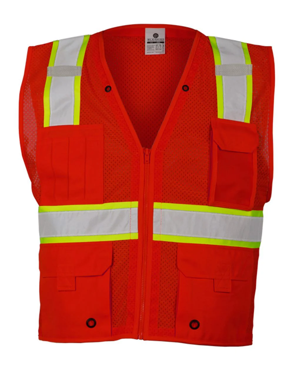 Kishigo-B100-111-EV Series® Enhanced Visibility Multi-Pocket Mesh Vest - Image 9