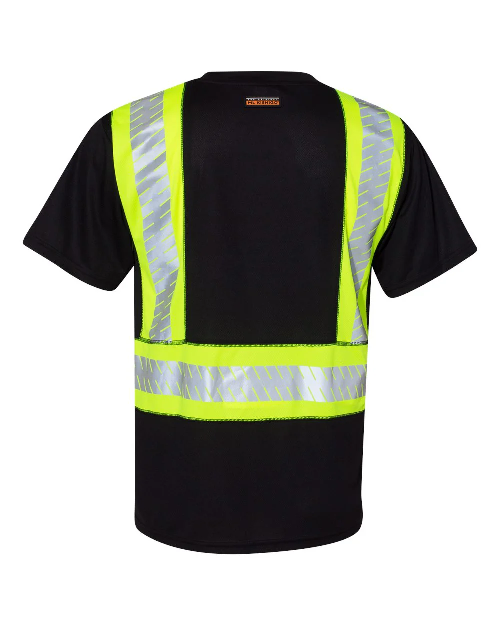 Kishigo-B200-204-EV Series® Enhanced Visibility Contrast Pocket T-Shirt - Image 3